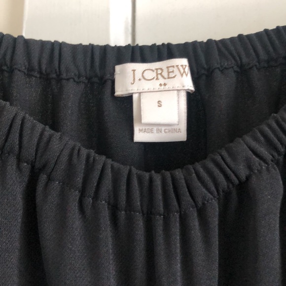 J. Crew Factory Black Off the Shoulder Blouse - Picture 3 of 4